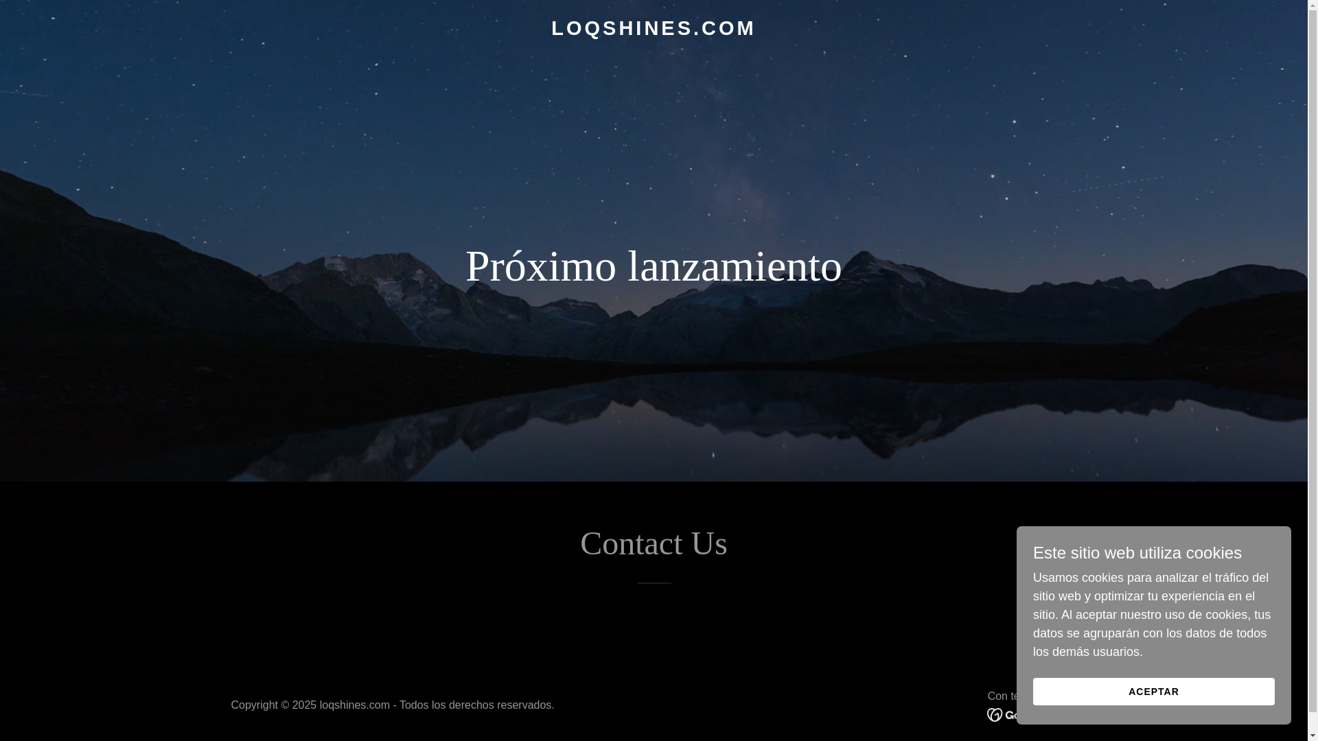 website screenshot of https://loqshines.com/