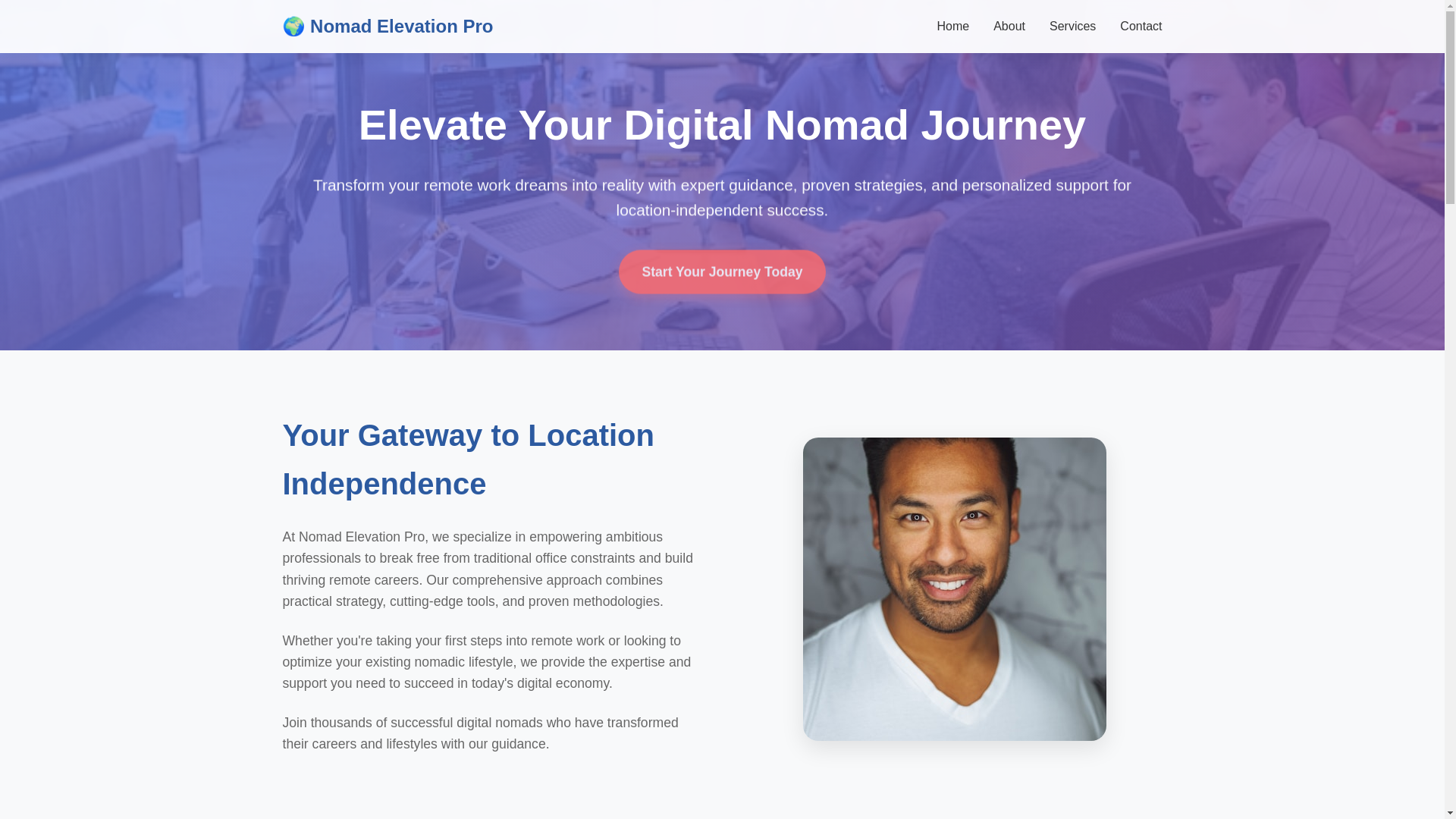 website screenshot of https://nomadelevationpro.qpon/