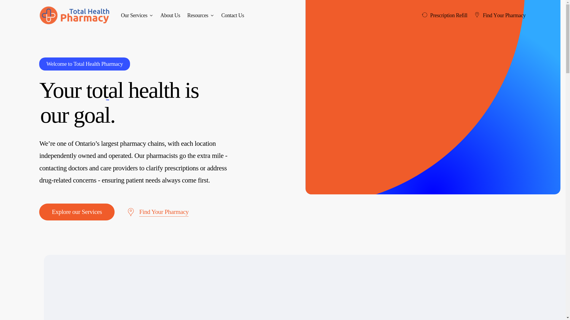 website screenshot of https://thpharmacy117.com/