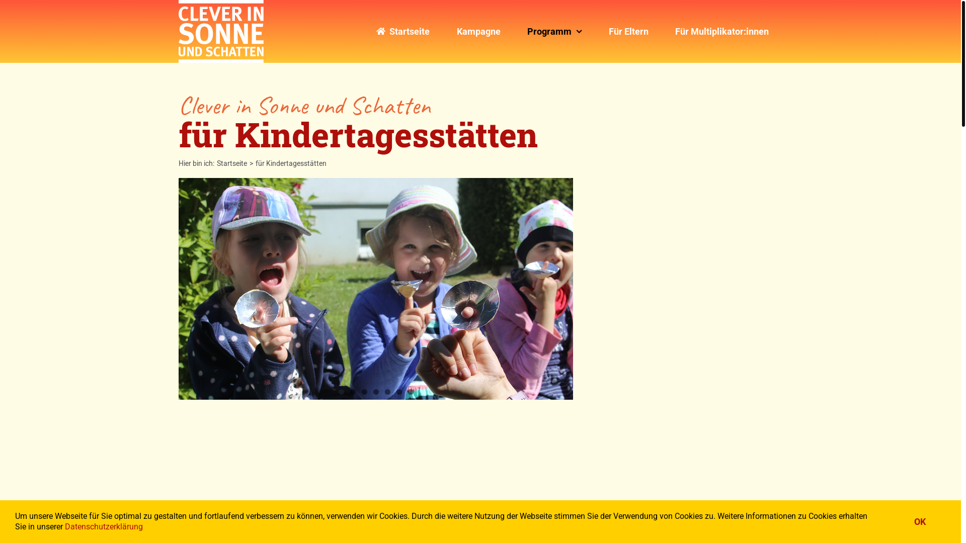 website screenshot of https://cleverinsonne.de/kita