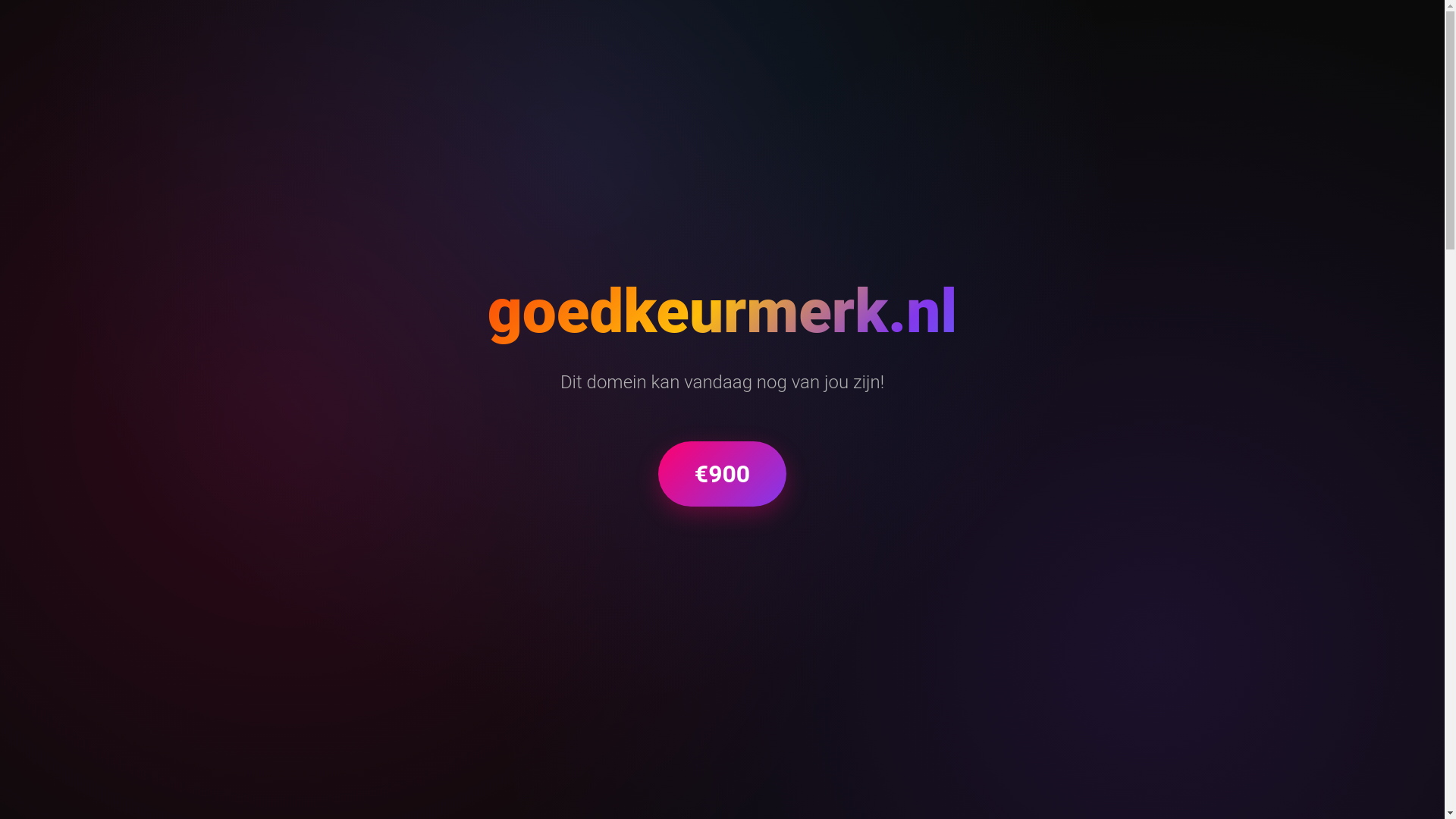 website screenshot of https://goedkeurmerk.nl