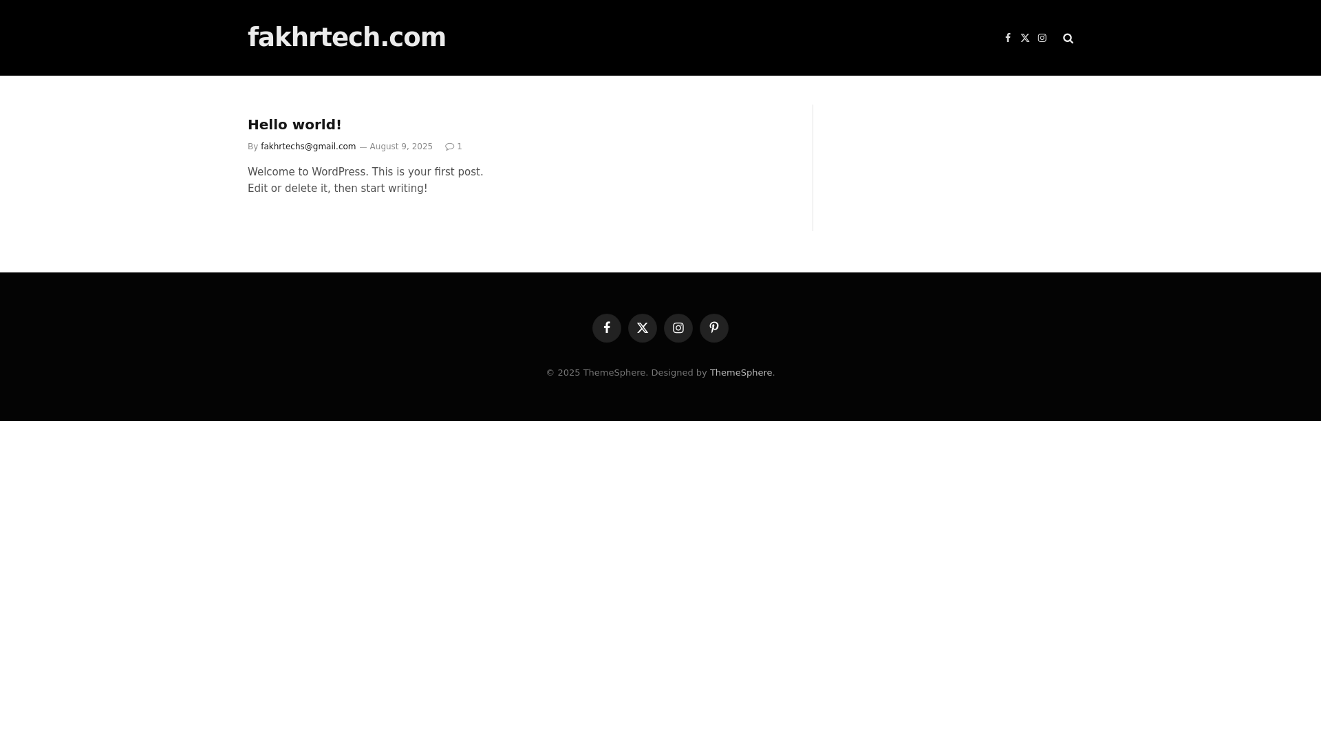 website screenshot of https://fakhrtech.com/