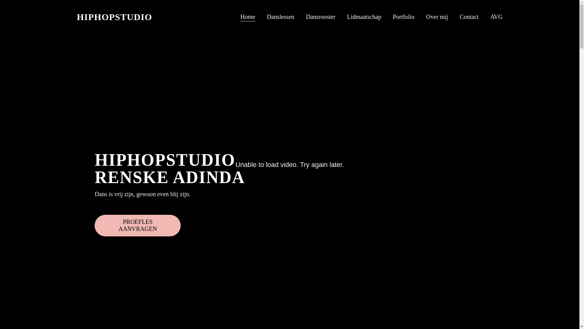 website screenshot of https://hiphopstudiorenskeadinda.nl/