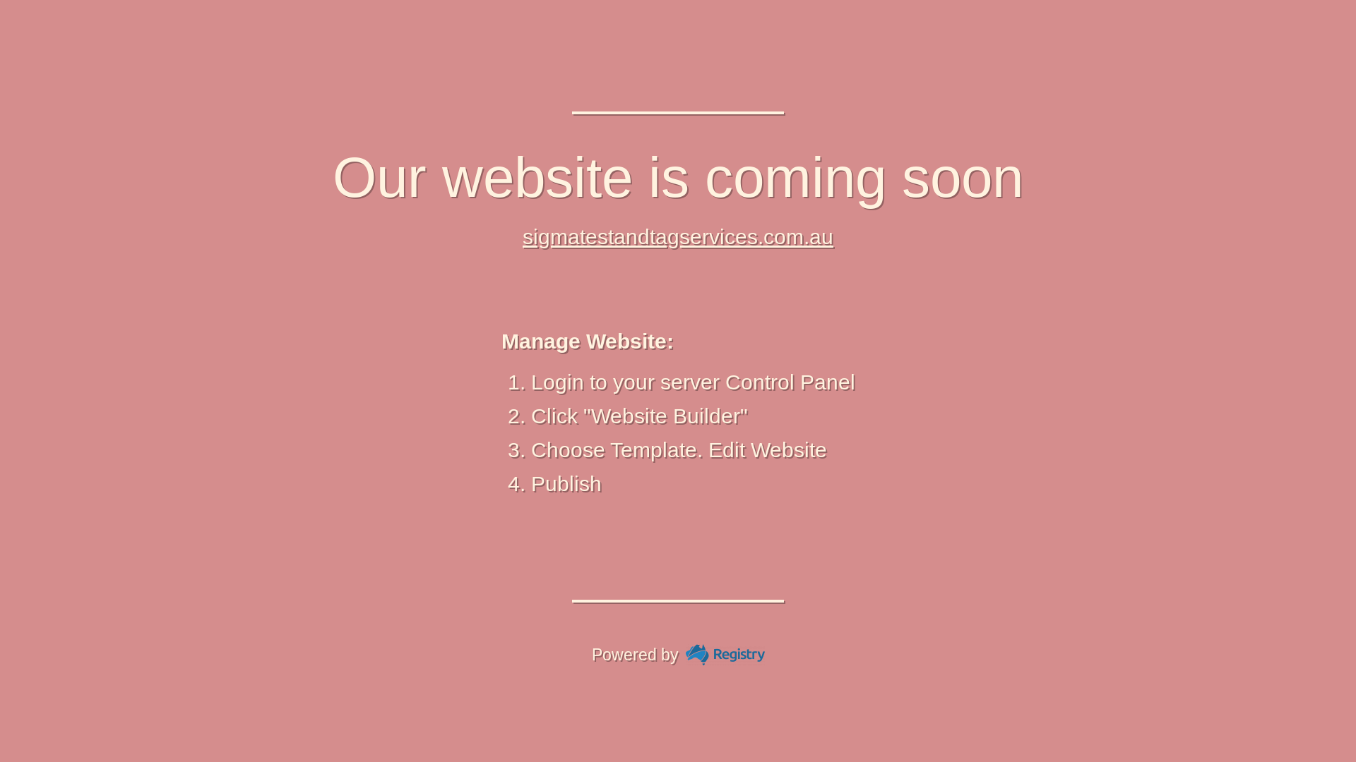 website screenshot of https://sigmatestandtagservices.com.au/