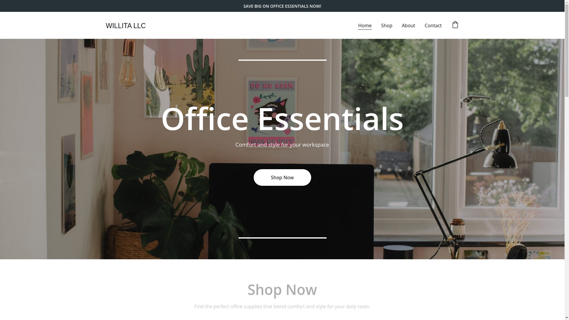 website screenshot of https://willita.shop/