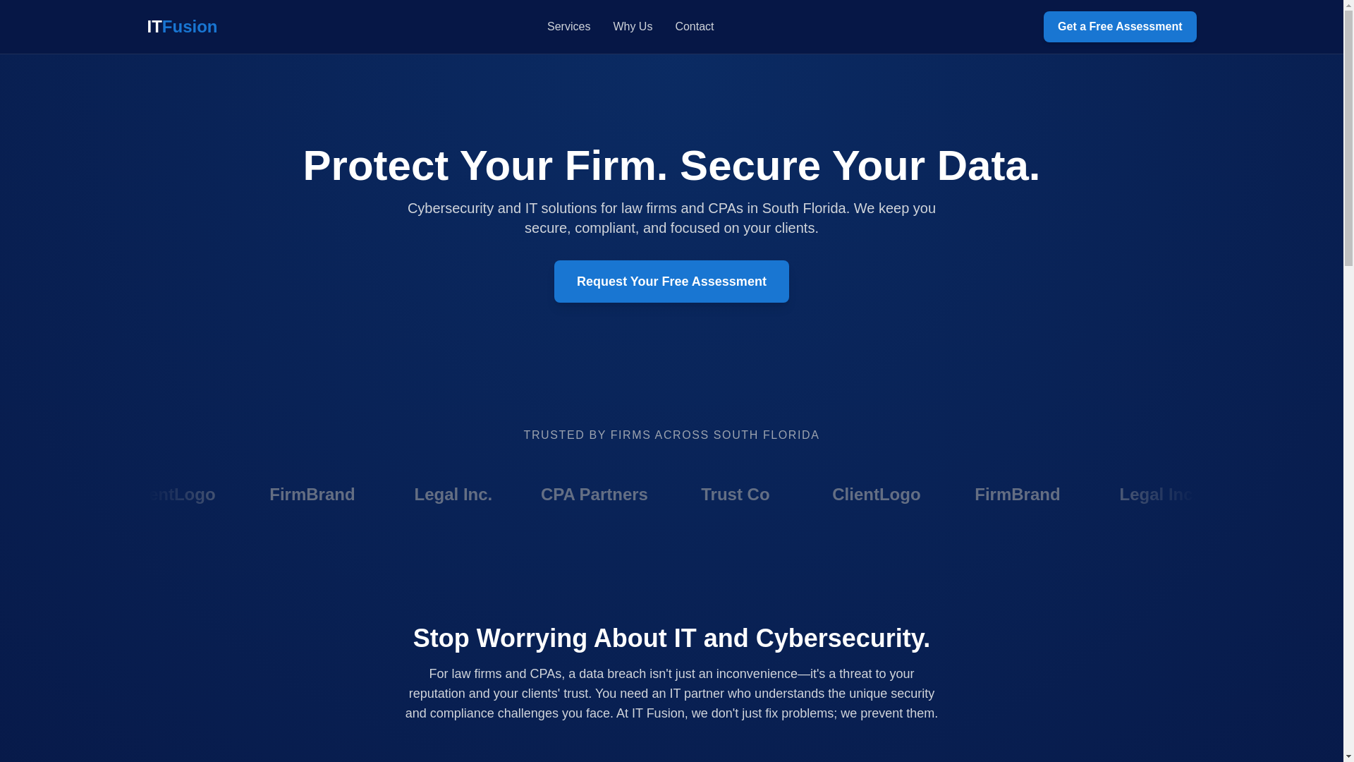 website screenshot of https://itfusiontech.pages.dev/