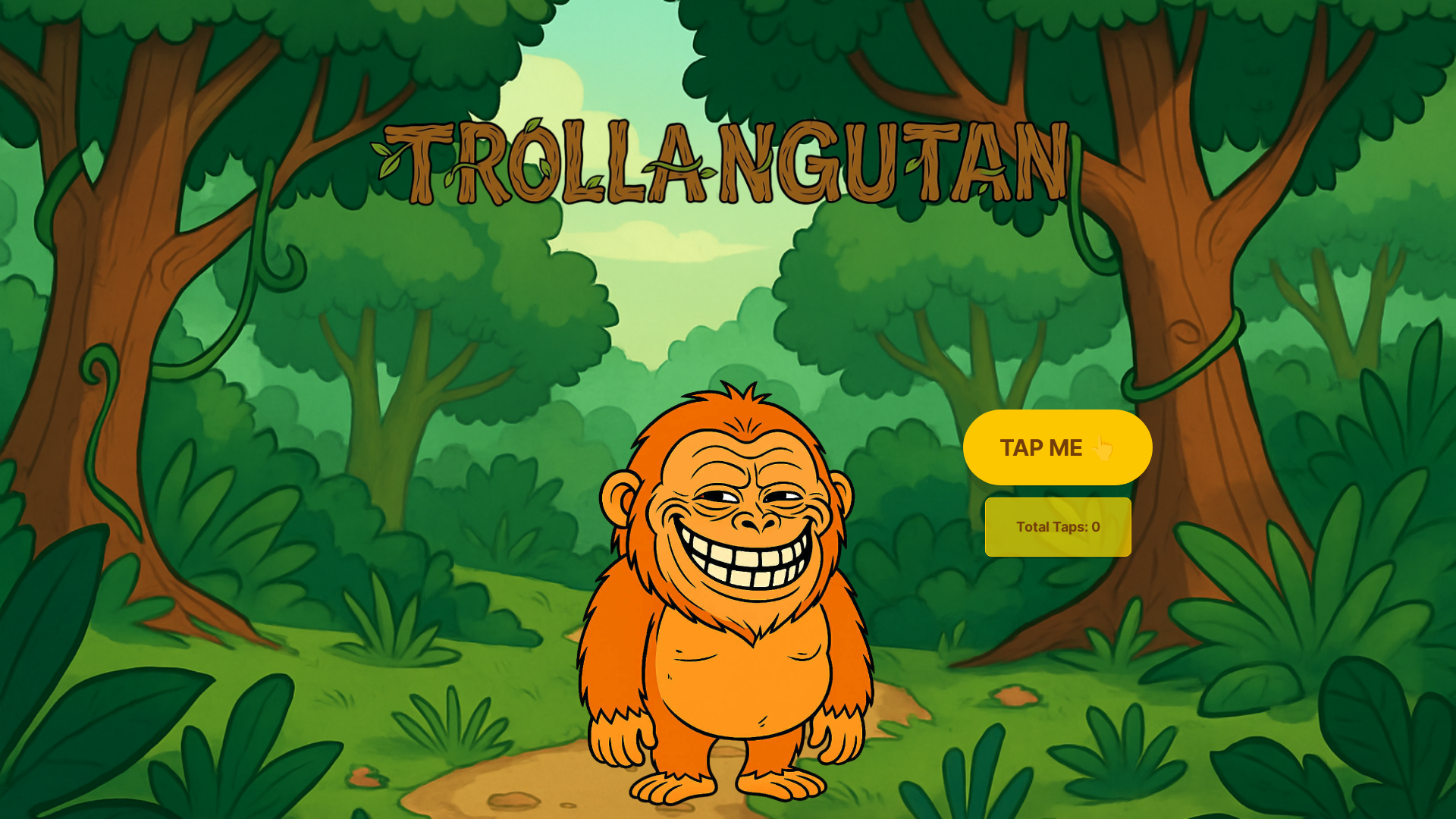 website screenshot of https://trollangutan.com/