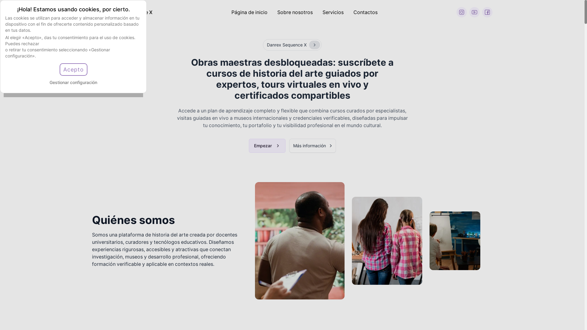 website screenshot of https://danrexsequencex.info/