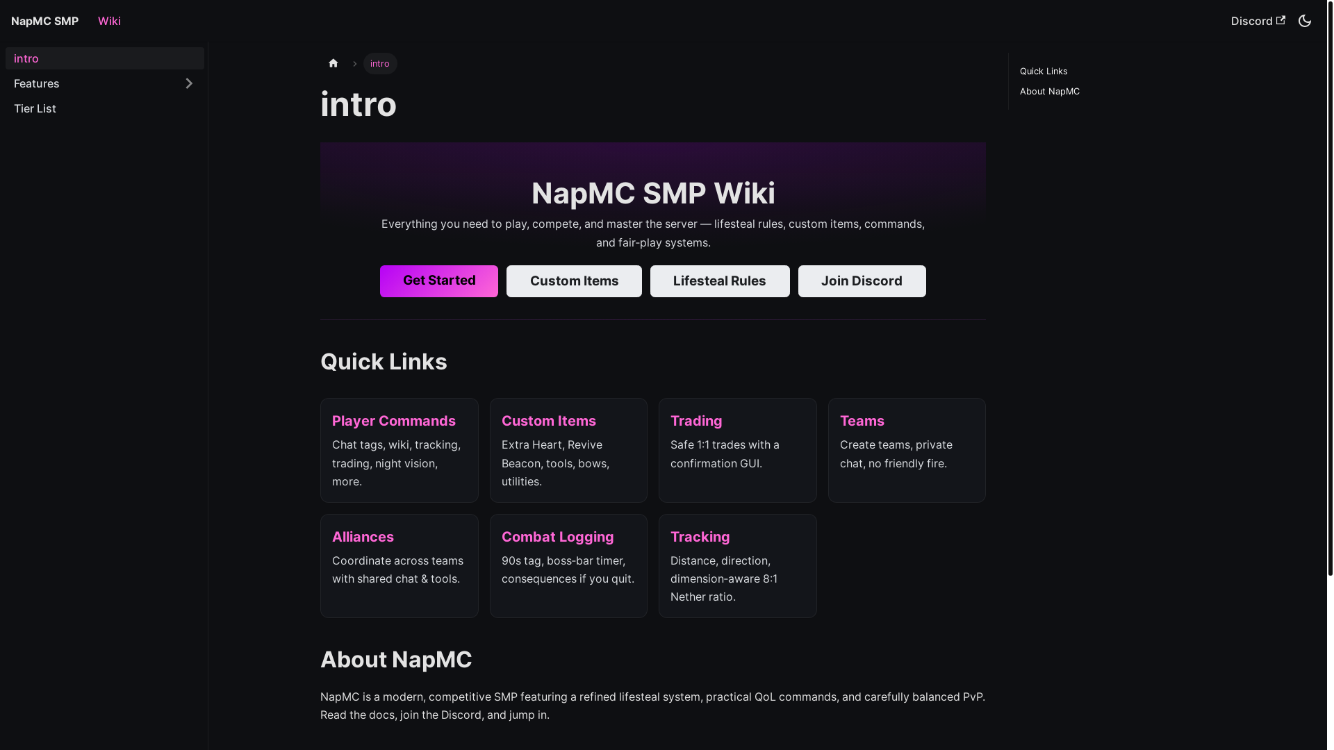 website screenshot of https://napmc.pages.dev/