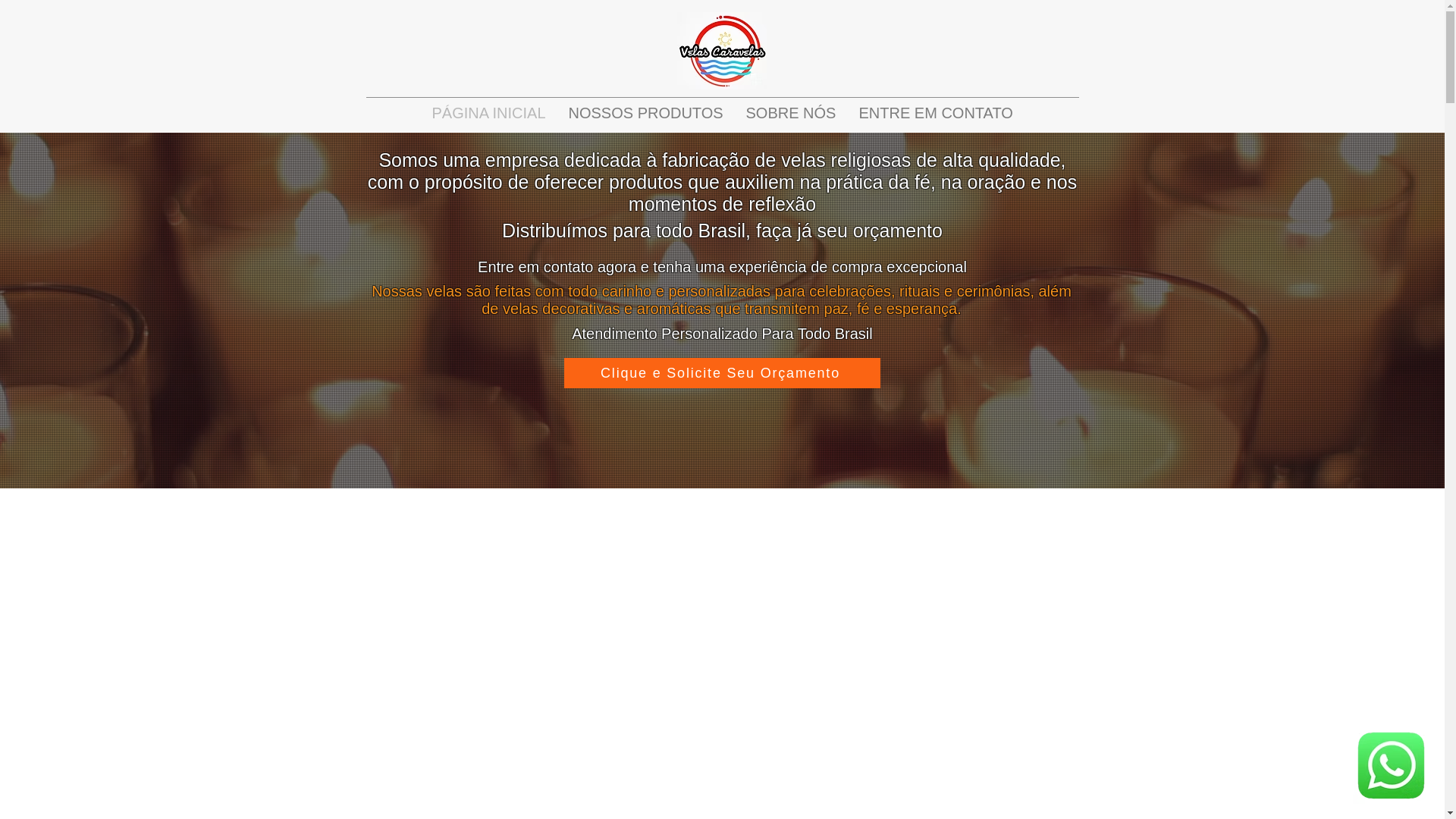 website screenshot of https://velascaravelas.com.br/