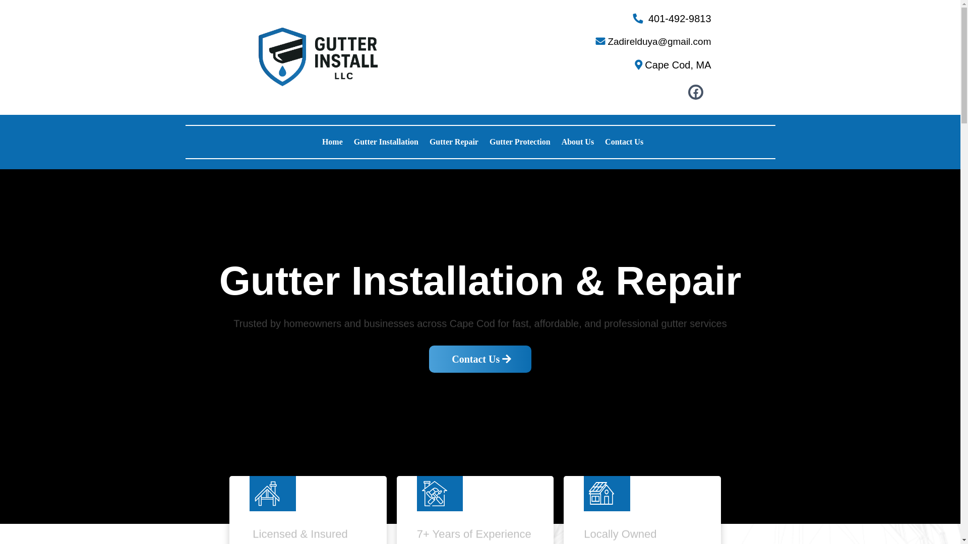 website screenshot of https://gutterinstallllc.com/
