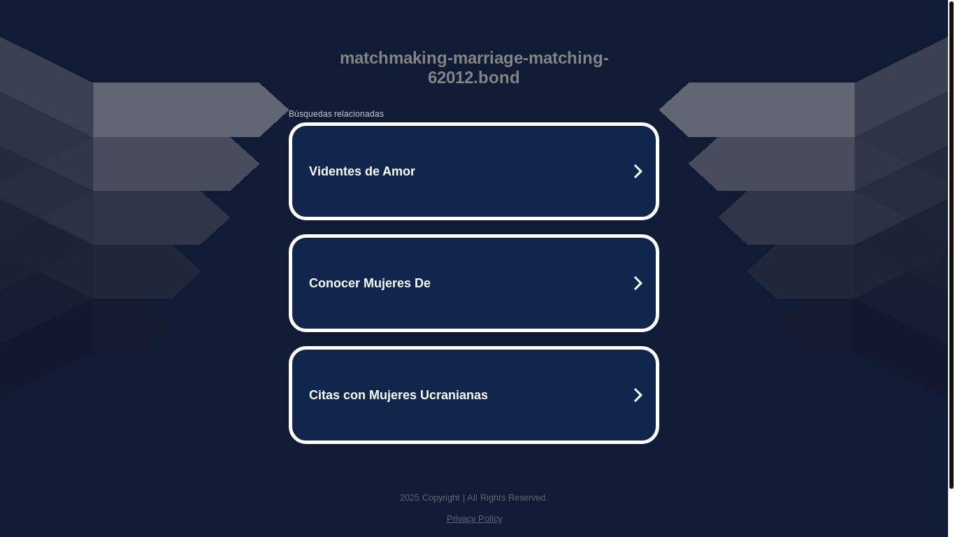 website screenshot of https://matchmaking-marriage-matching-62012.bond/