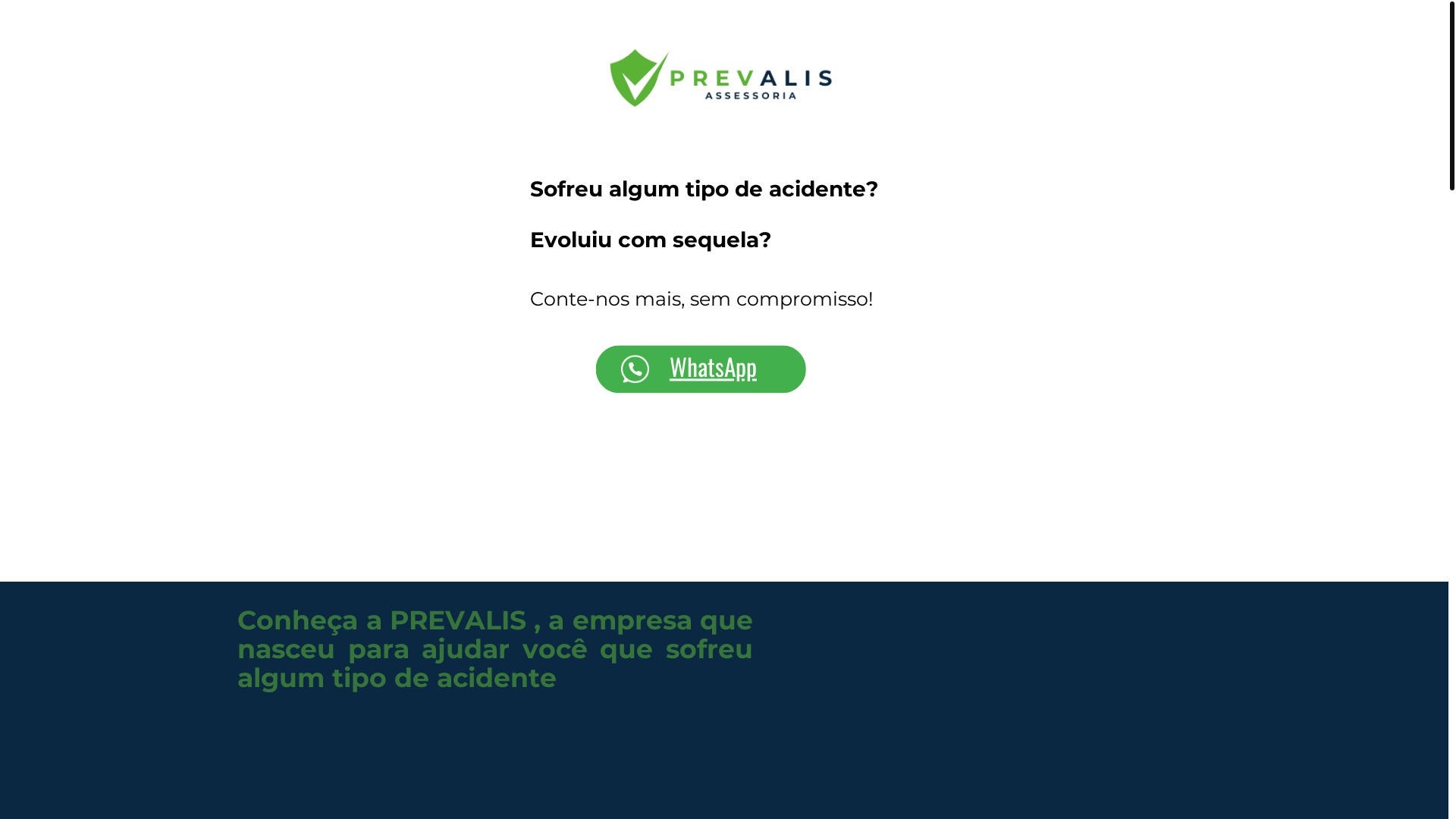 website screenshot of https://prevalis.com.br/