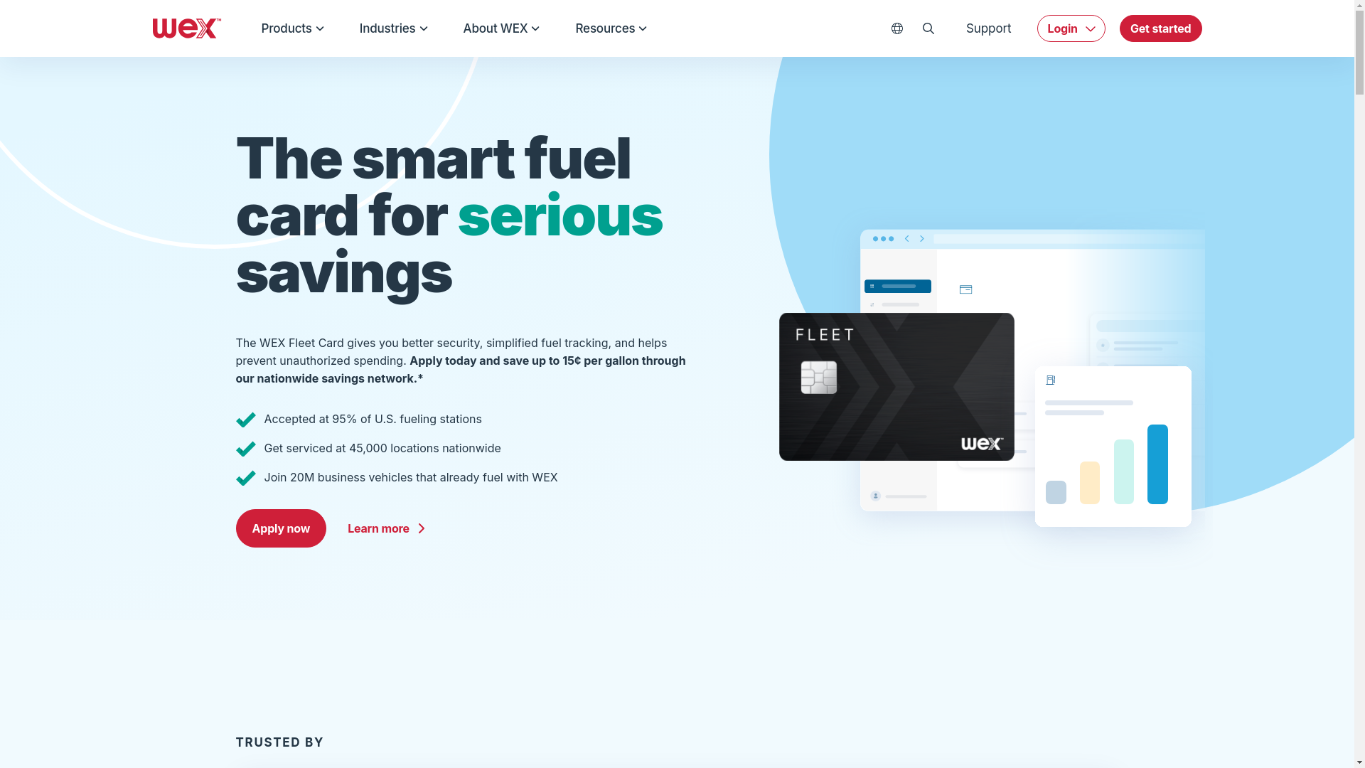 website screenshot of http://www.google.com/url?q=http%3A%2F%2Fwww.wexinc.com%2F&sa=D&sntz=1&usg=AOvVaw1uRtVhX0gJazz0EBCaedfn