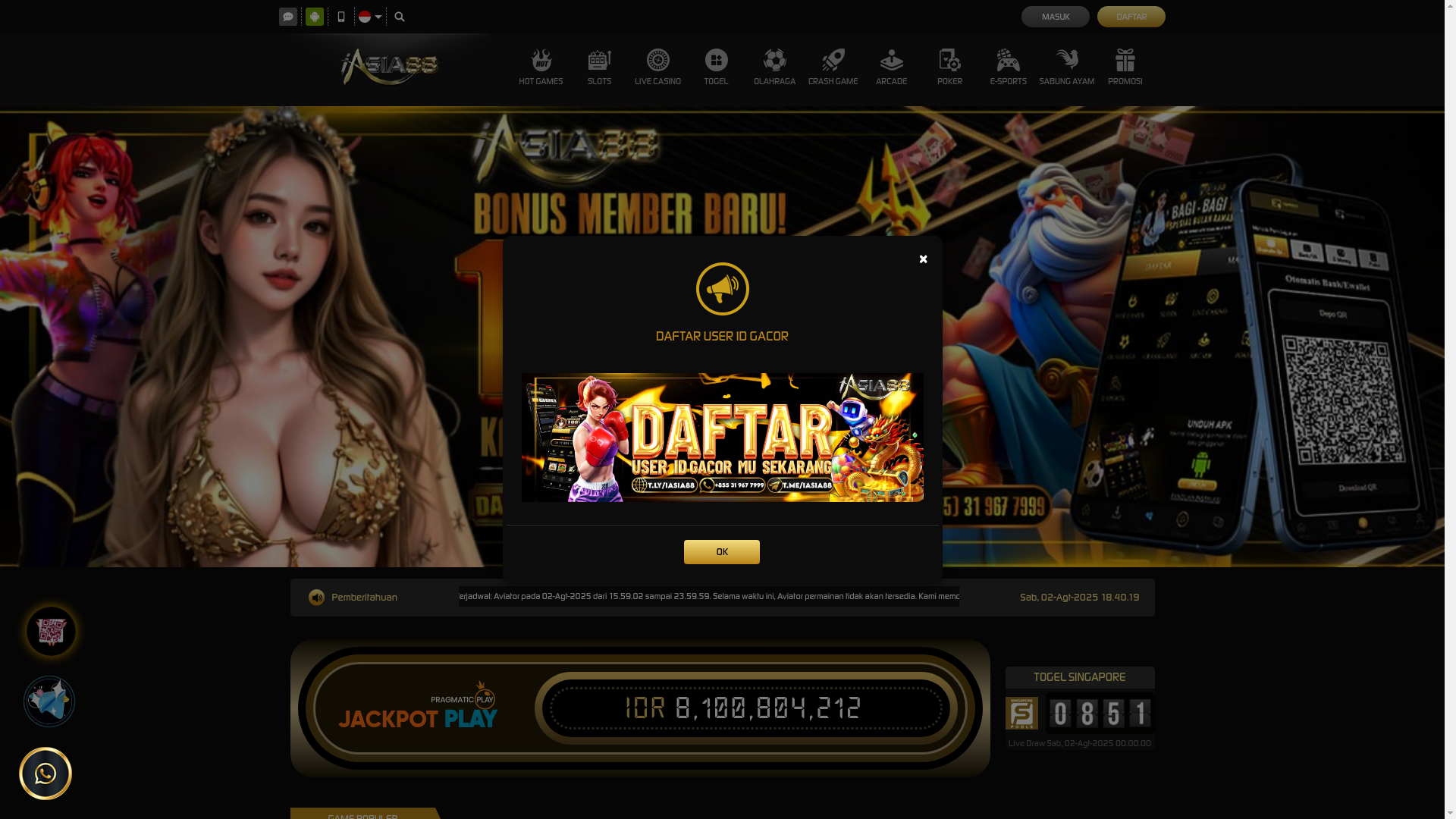 website screenshot of https://iasia88news.com/