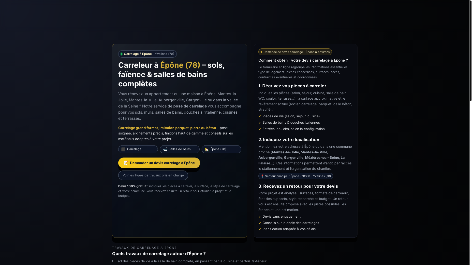 website screenshot of https://carrelage-epone.pages.dev/