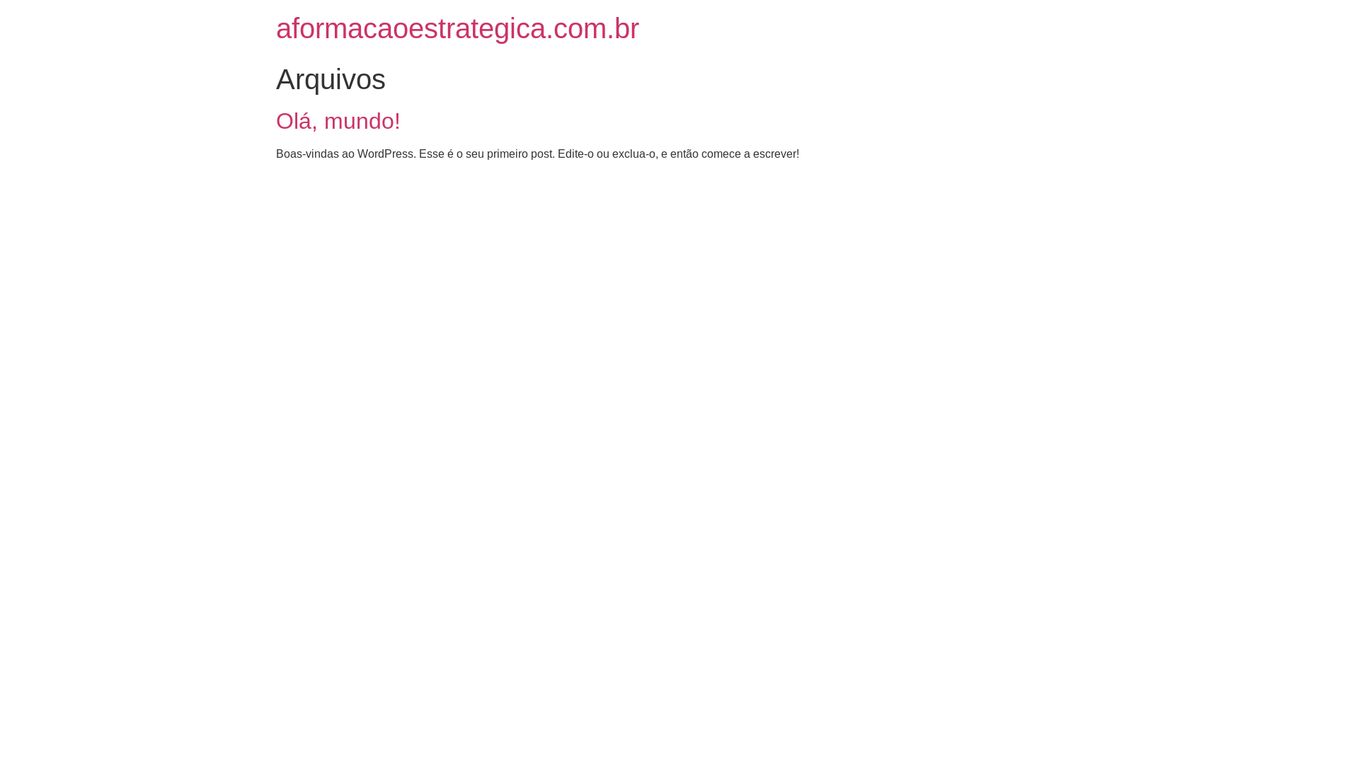 website screenshot of https://aformacaoestrategica.com.br/