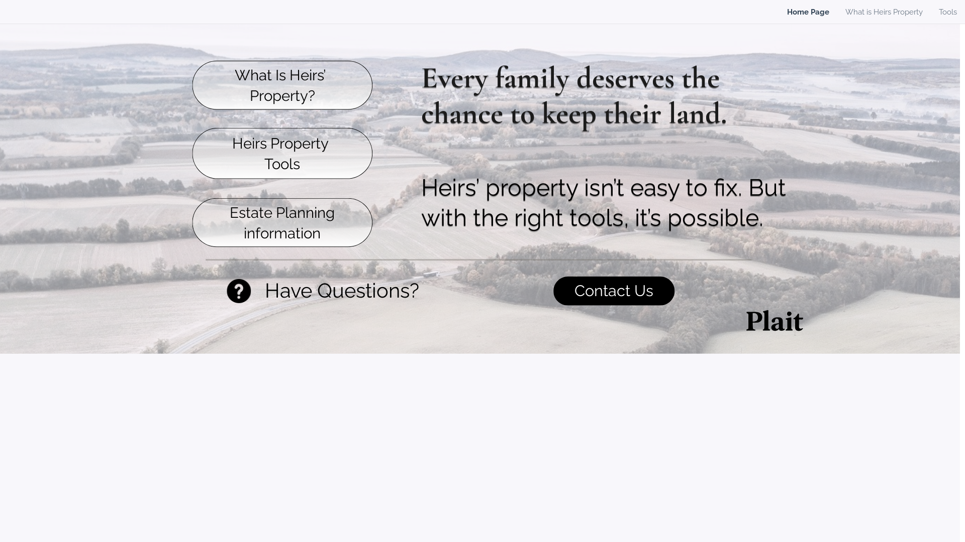 website screenshot of https://familylandfix.com/