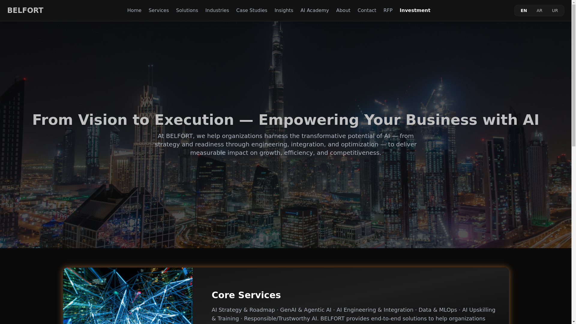 website screenshot of https://belfort-main-website.pages.dev/