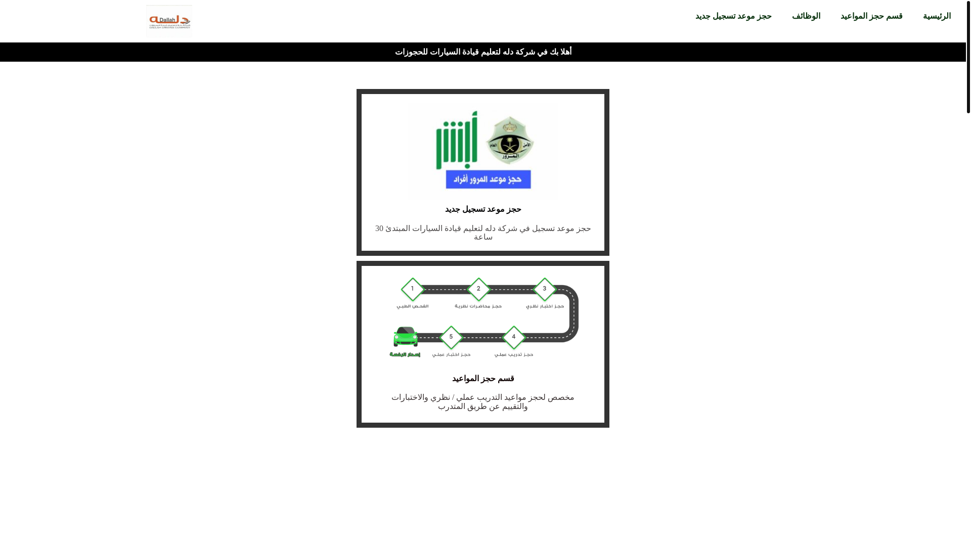 website screenshot of https://dalahandrivings.com/