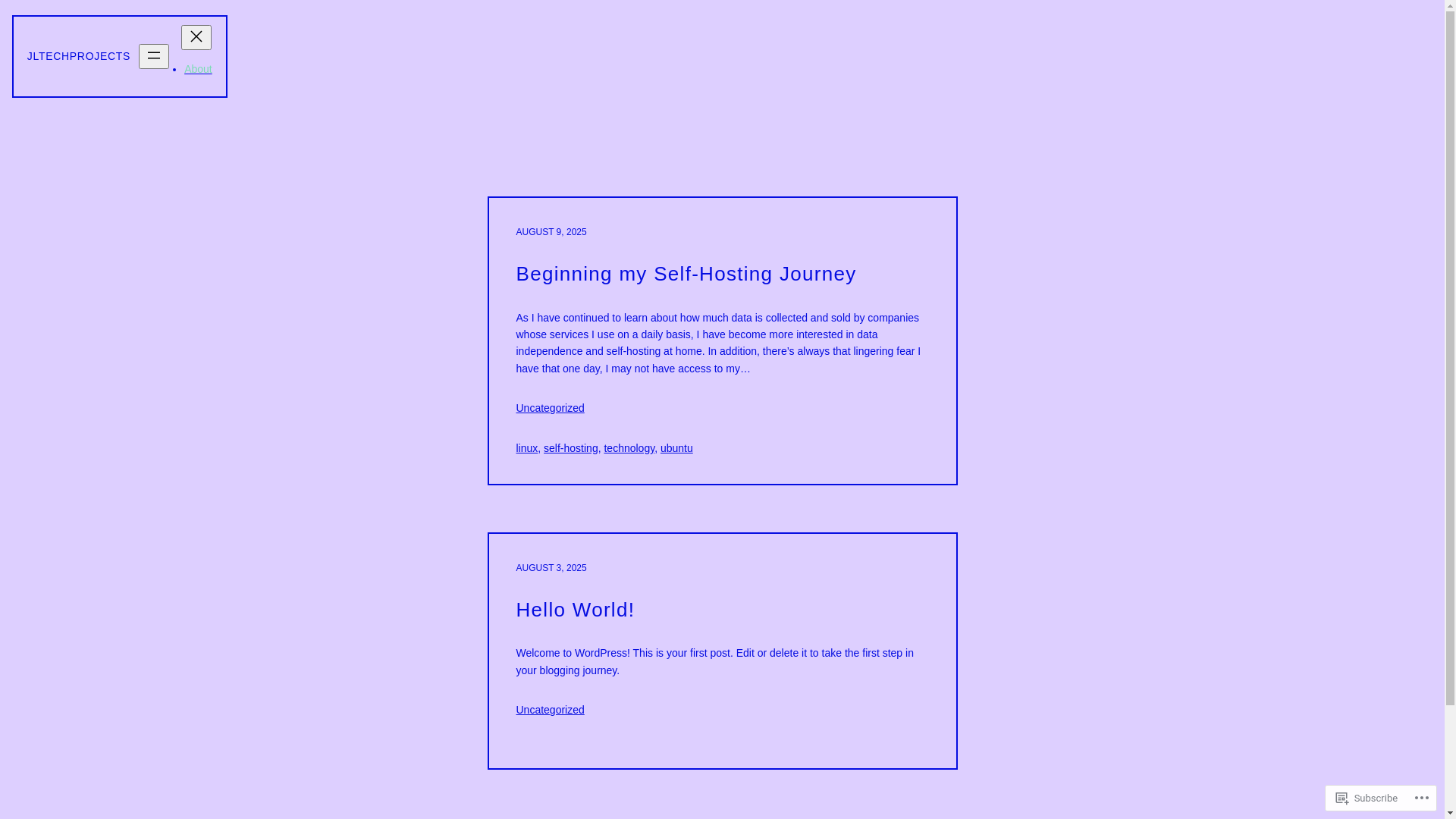 website screenshot of https://jltechprojects.com/