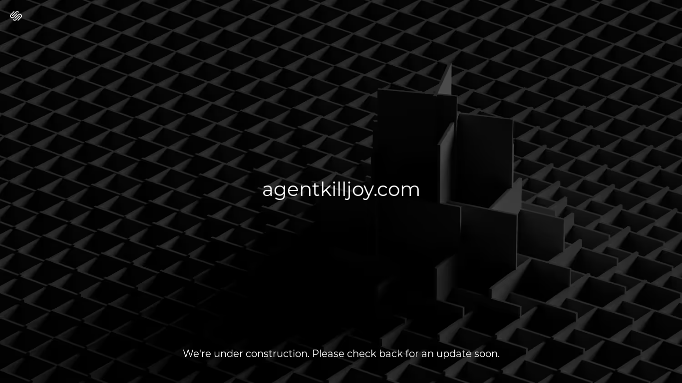 website screenshot of https://agentkilljoy.com/