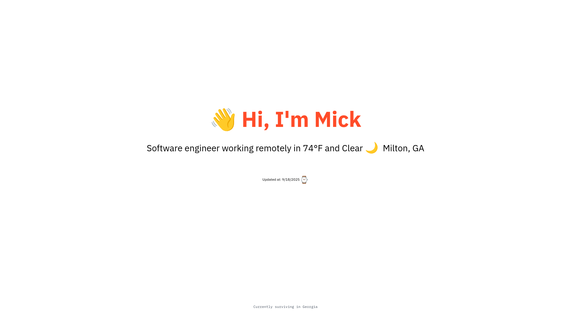website screenshot of https://mick-dev-cloudflare.pages.dev/