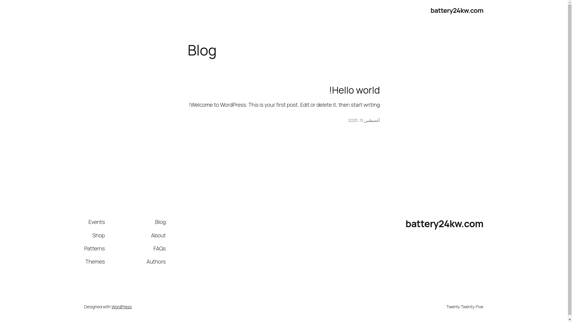 website screenshot of https://battery24kw.com/