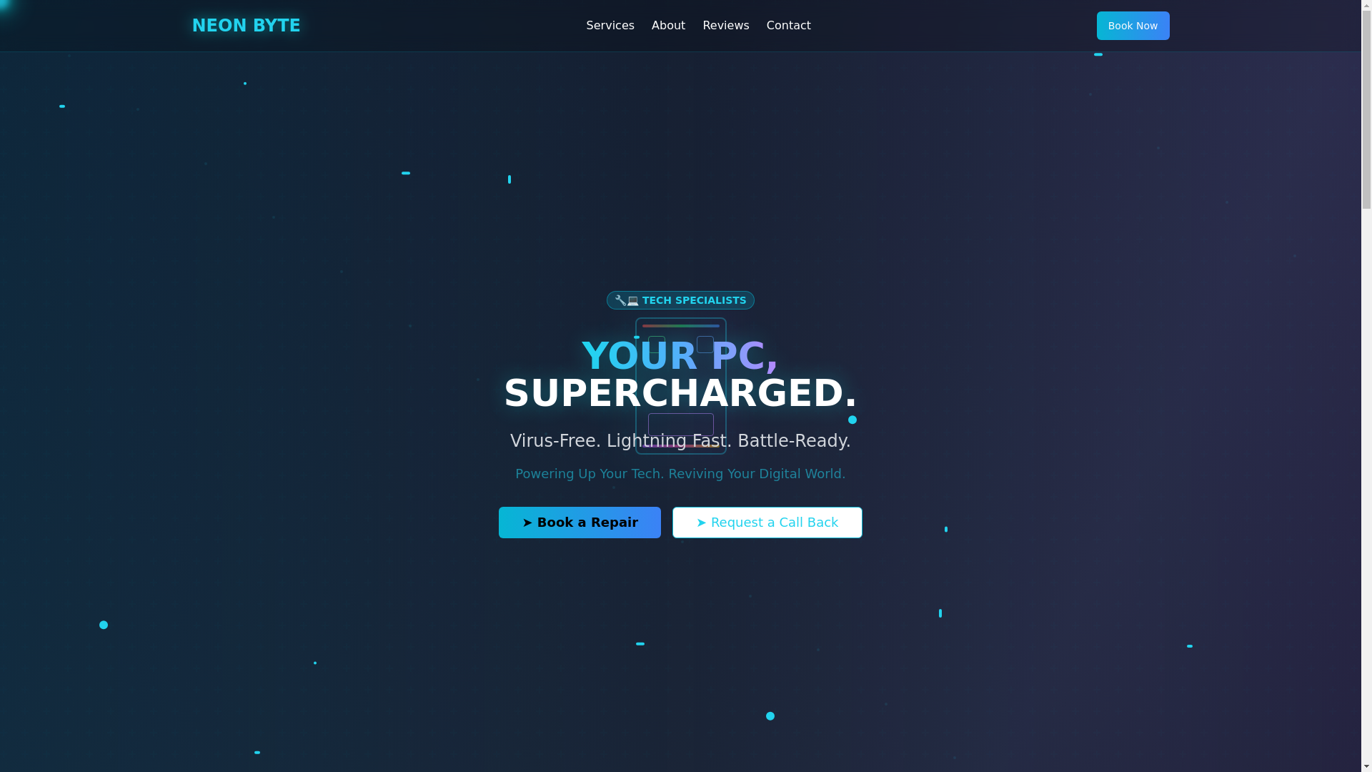 website screenshot of https://neontechit.com/