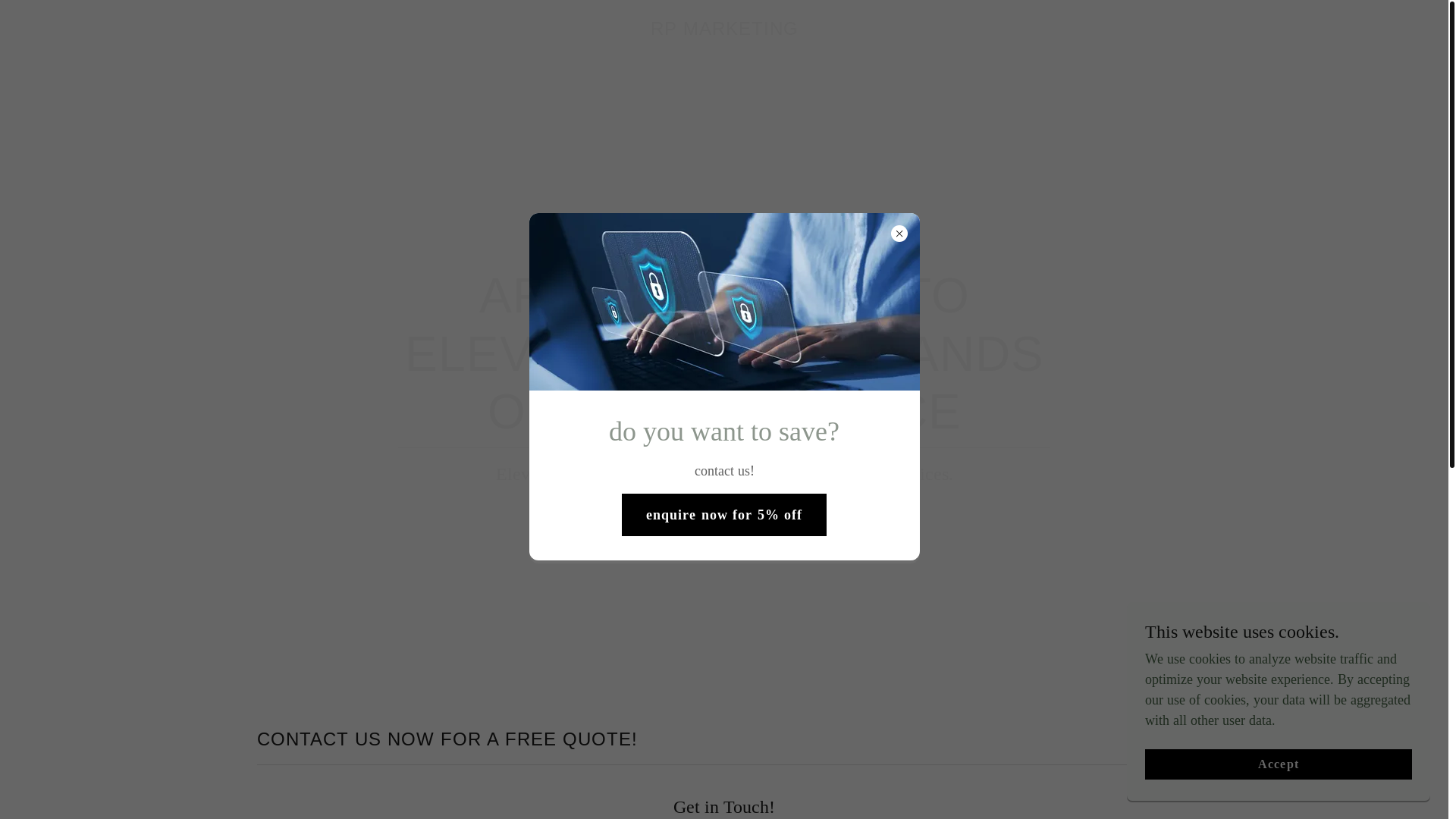 website screenshot of https://rpmarketinglanding.com/