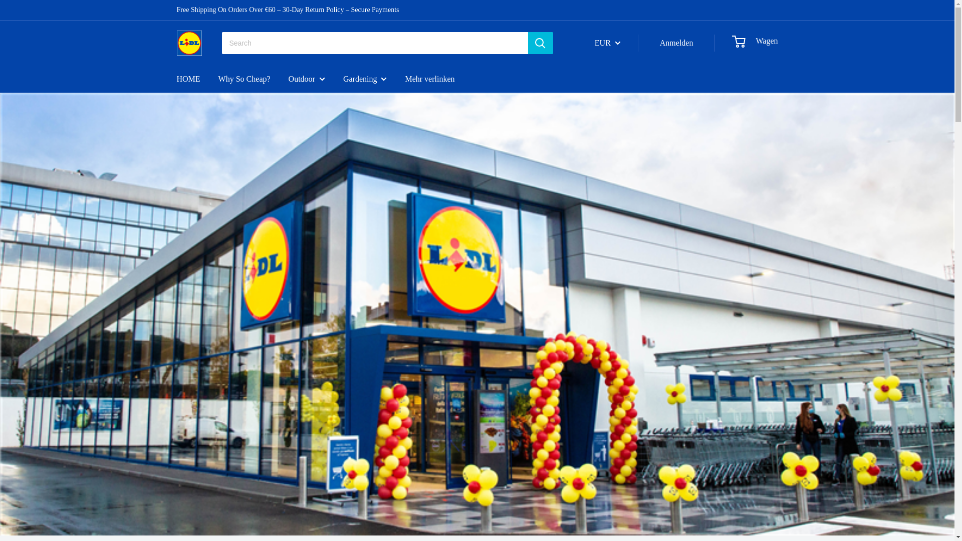website screenshot of https://lidlstoresshop.com/