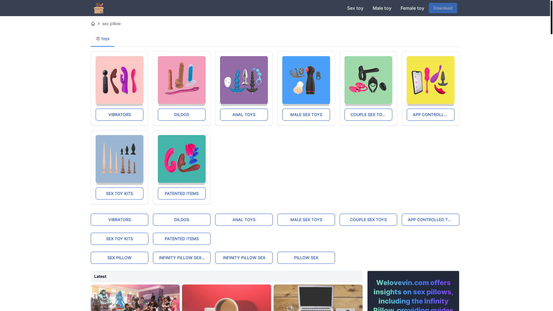website screenshot of https://welovevin-com.pages.dev/