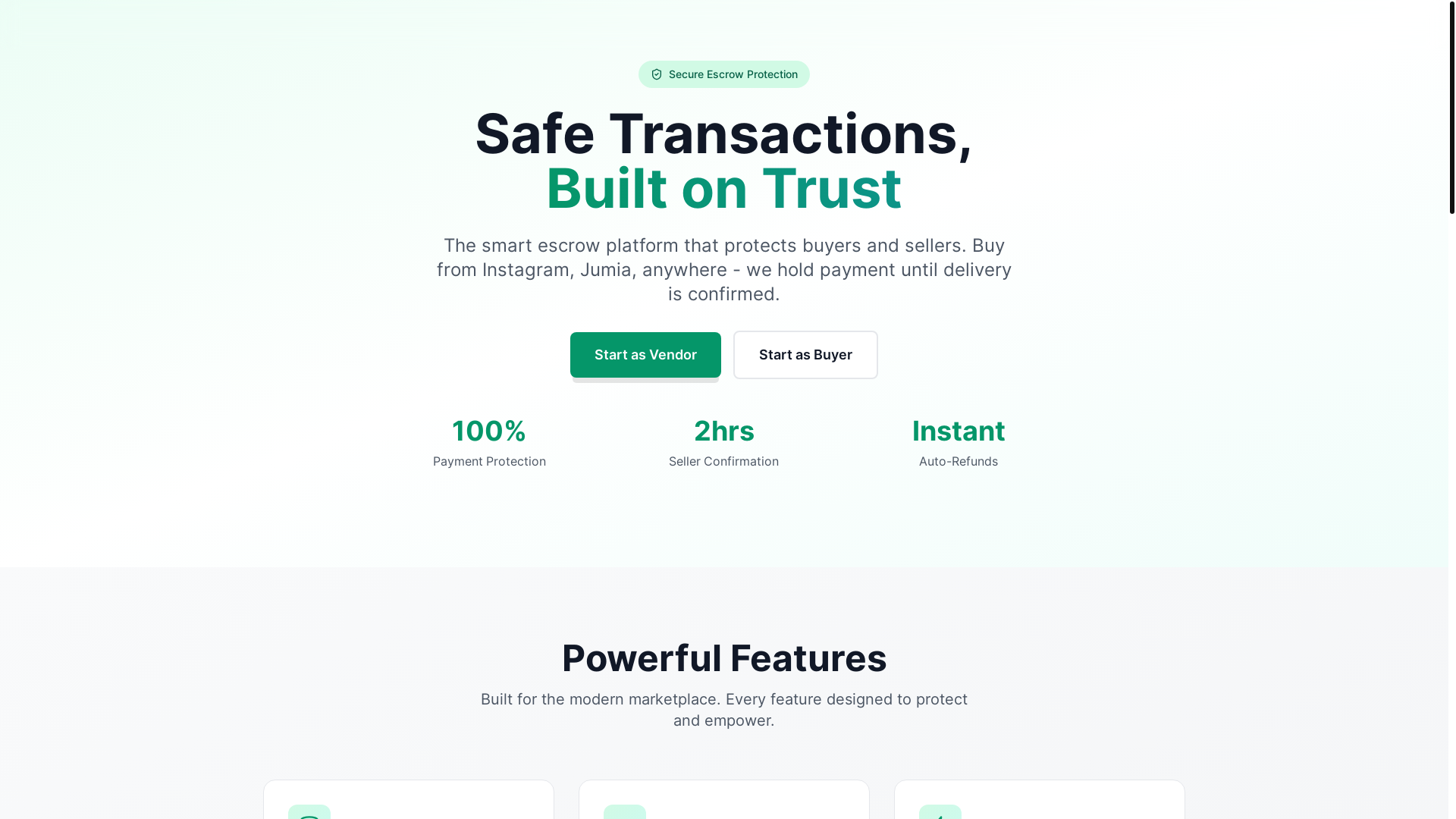 website screenshot of https://sefapay.ng/