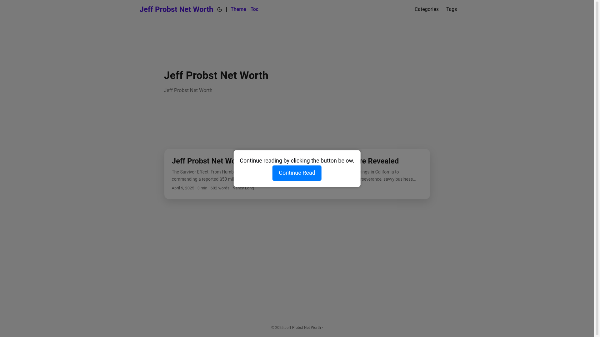 website screenshot of https://jeff-probst-net-worth.pages.dev/