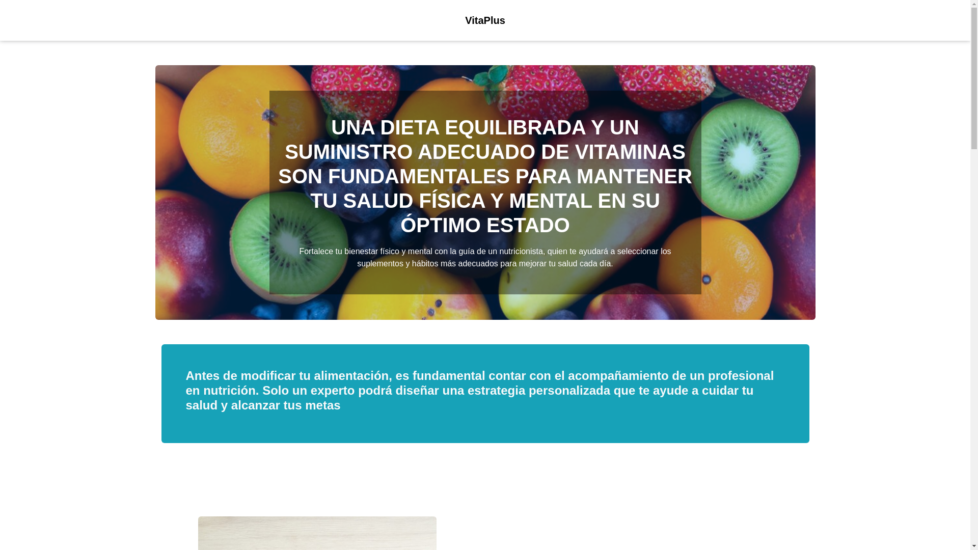 website screenshot of https://vitaplusto.com/