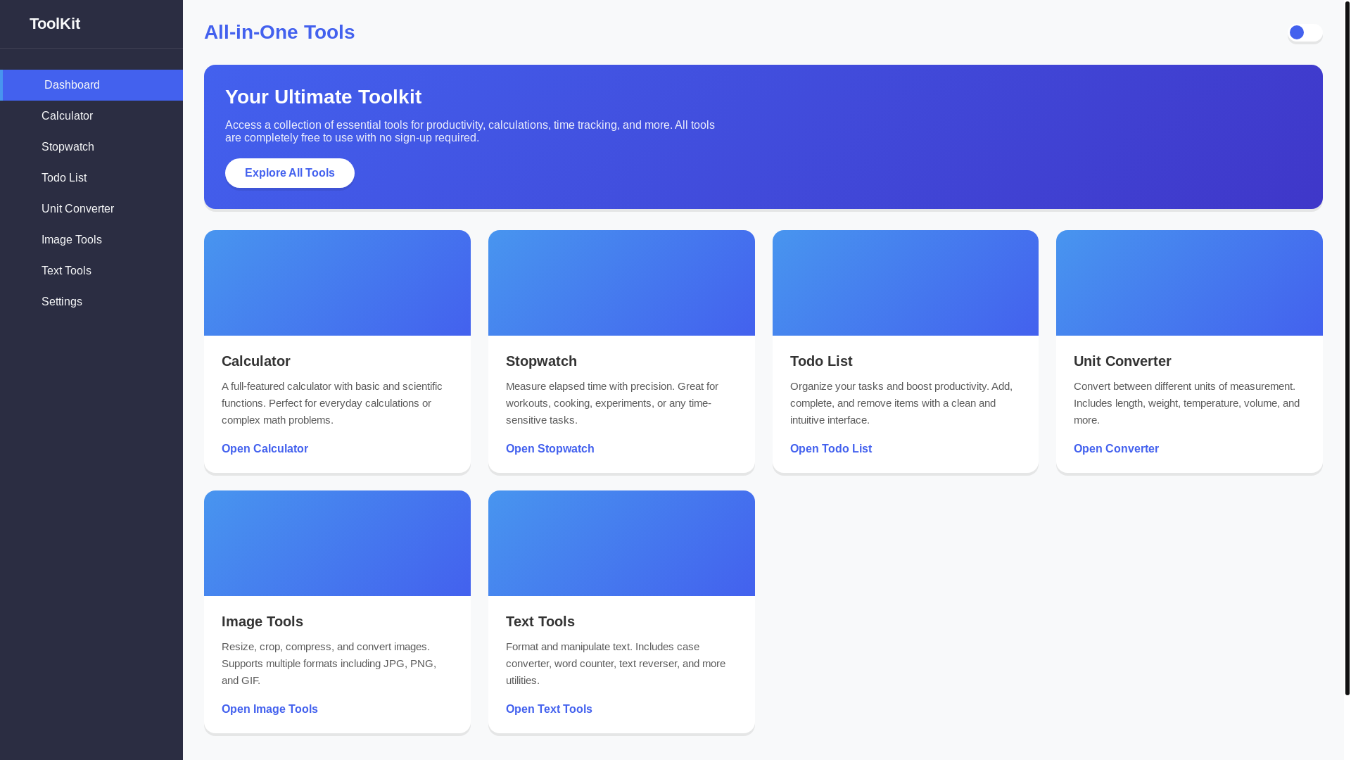 website screenshot of https://toolhub-ova.pages.dev/
