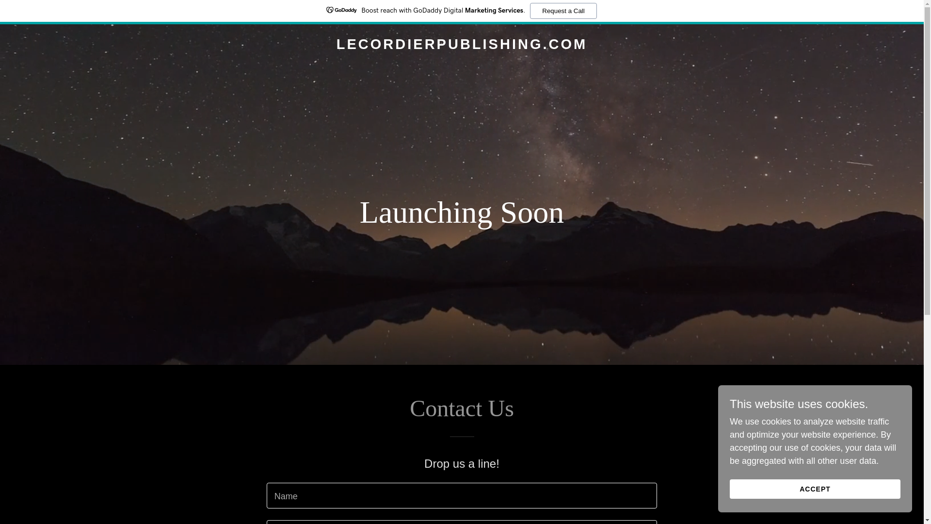 website screenshot of https://lecordierpublishing.com/