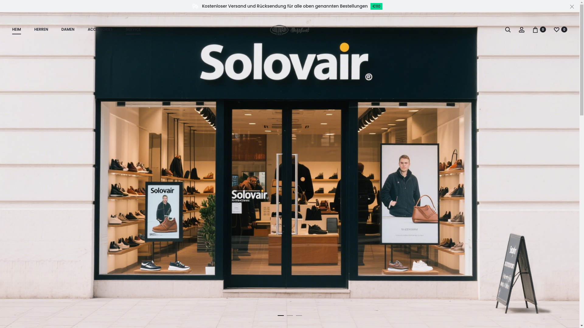 website screenshot of https://www.solovair.at/