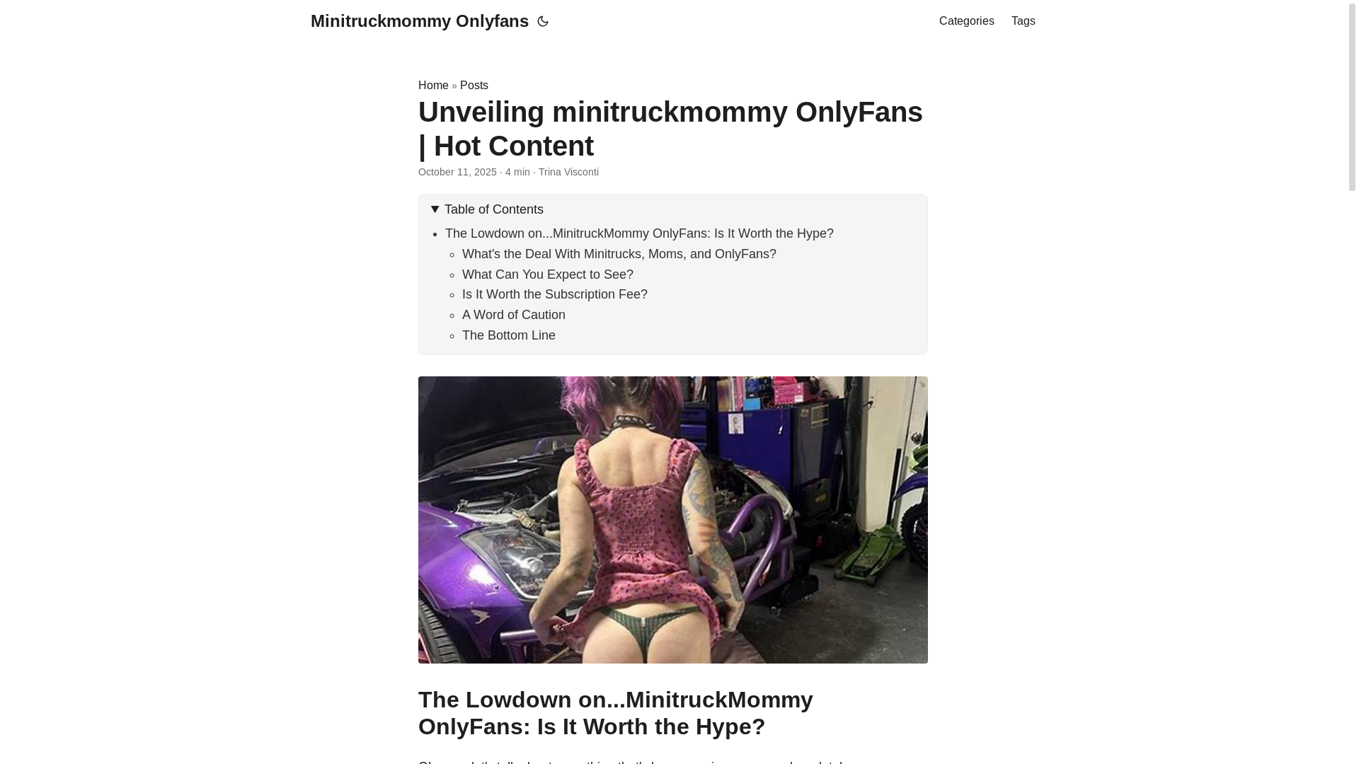 website screenshot of https://minitruckmommy-onlyfans.pages.dev/