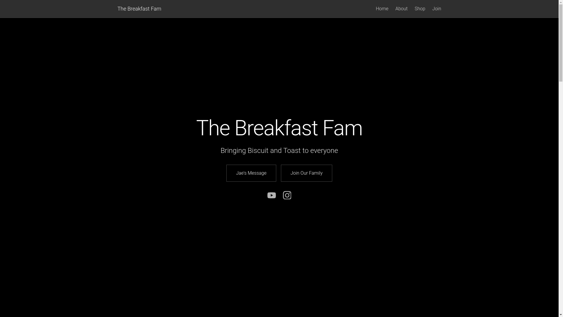 website screenshot of https://thebreakfastfam.com/