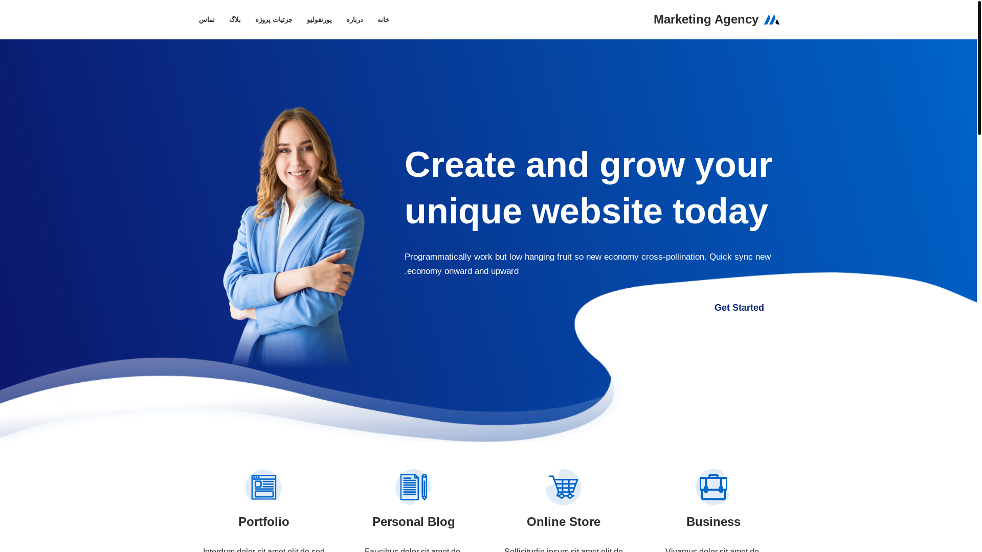 website screenshot of https://lumistore.ir/