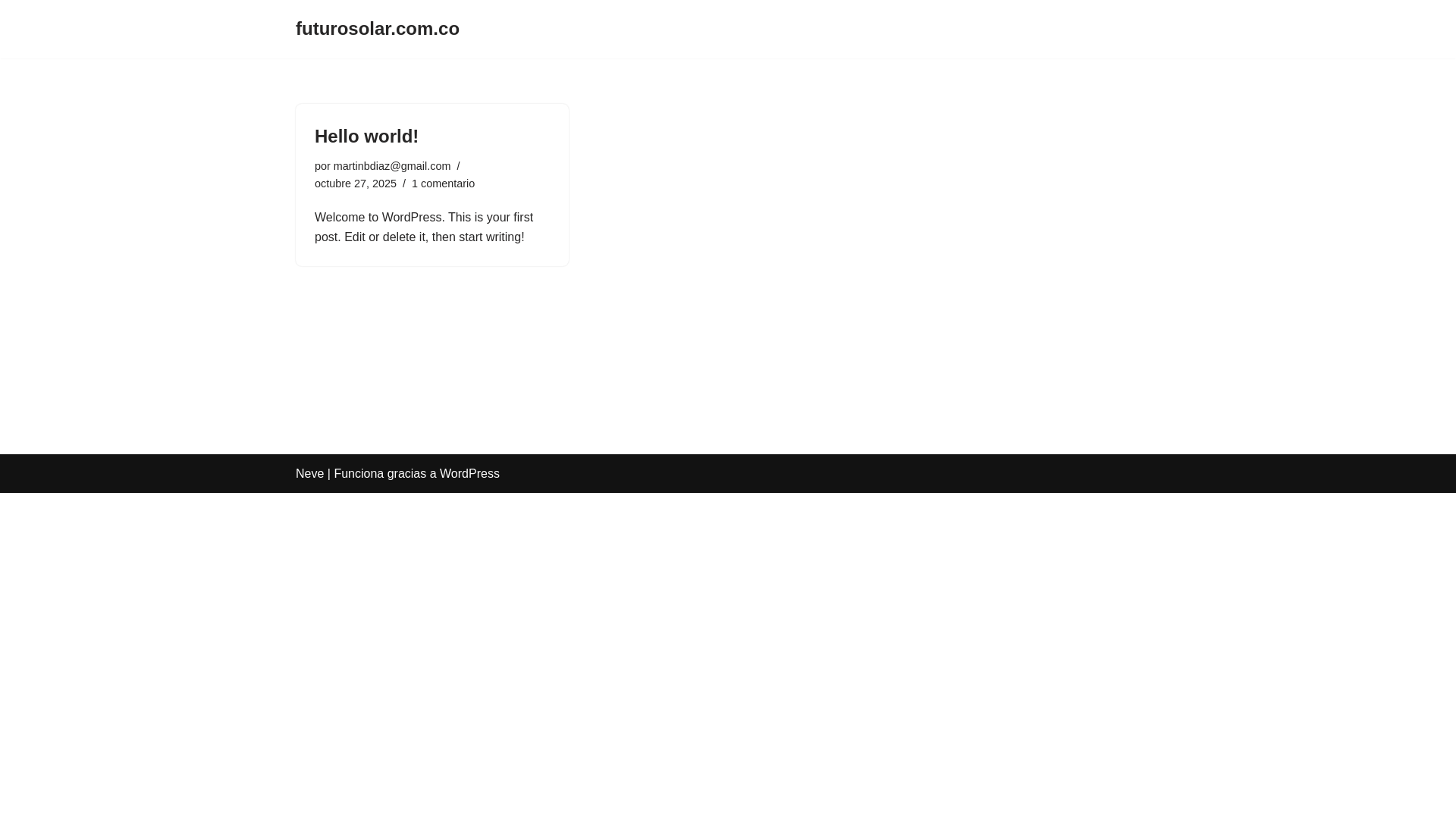 website screenshot of https://futurosolar.com.co/
