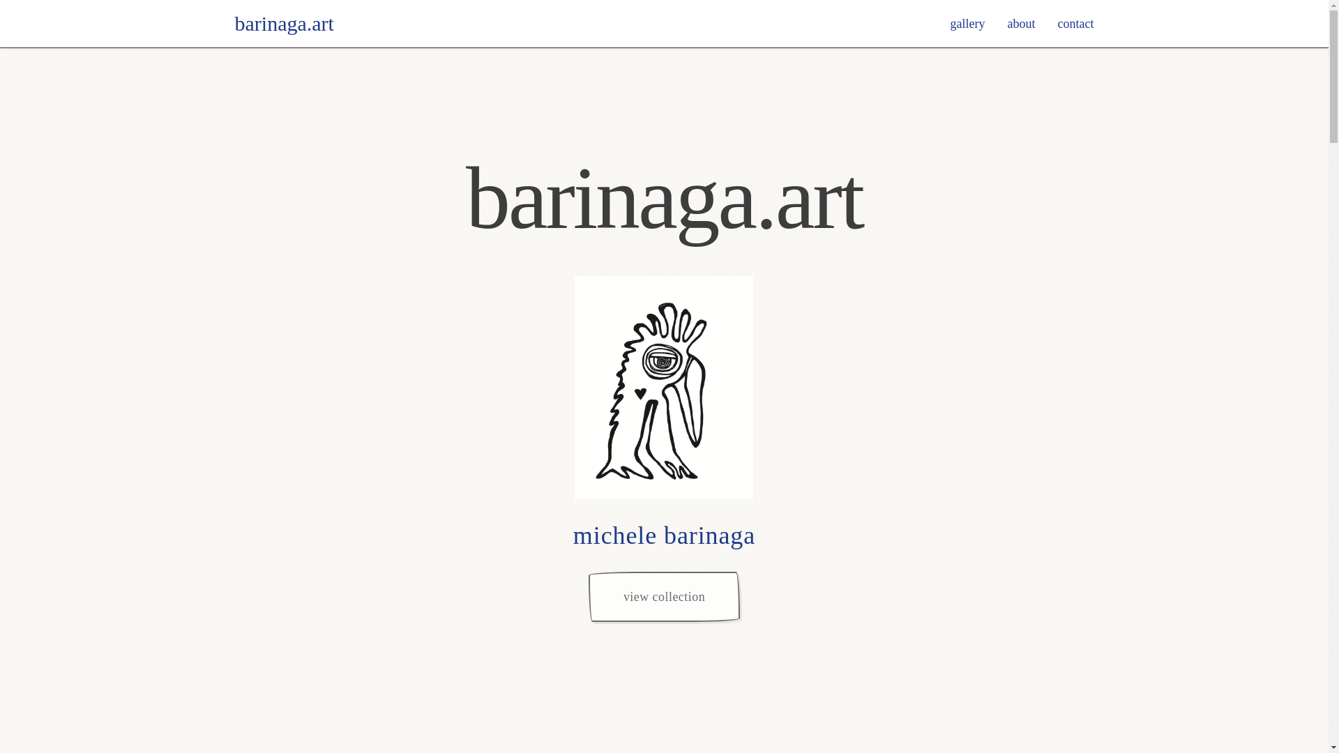 website screenshot of https://barinagaart.com/
