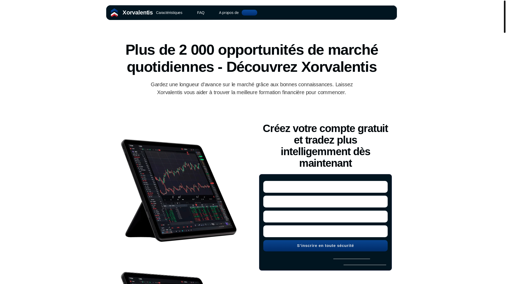 website screenshot of https://xorvalentis.fr/