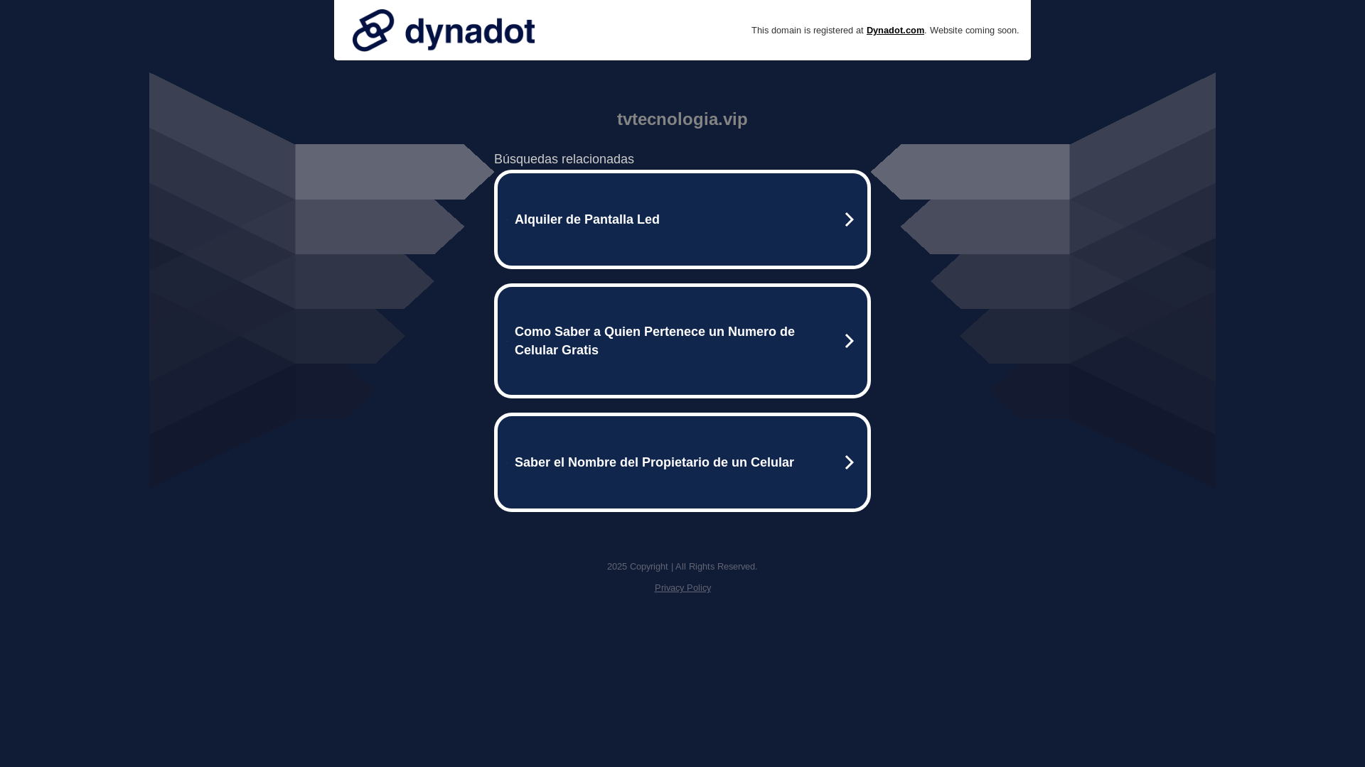 website screenshot of https://tvtecnologia.vip/