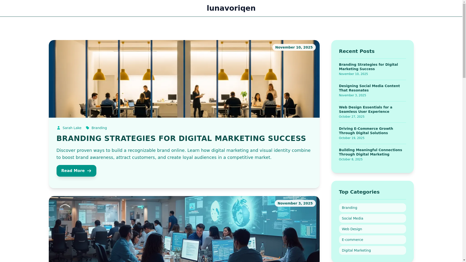 website screenshot of https://lunavoriqen.com/