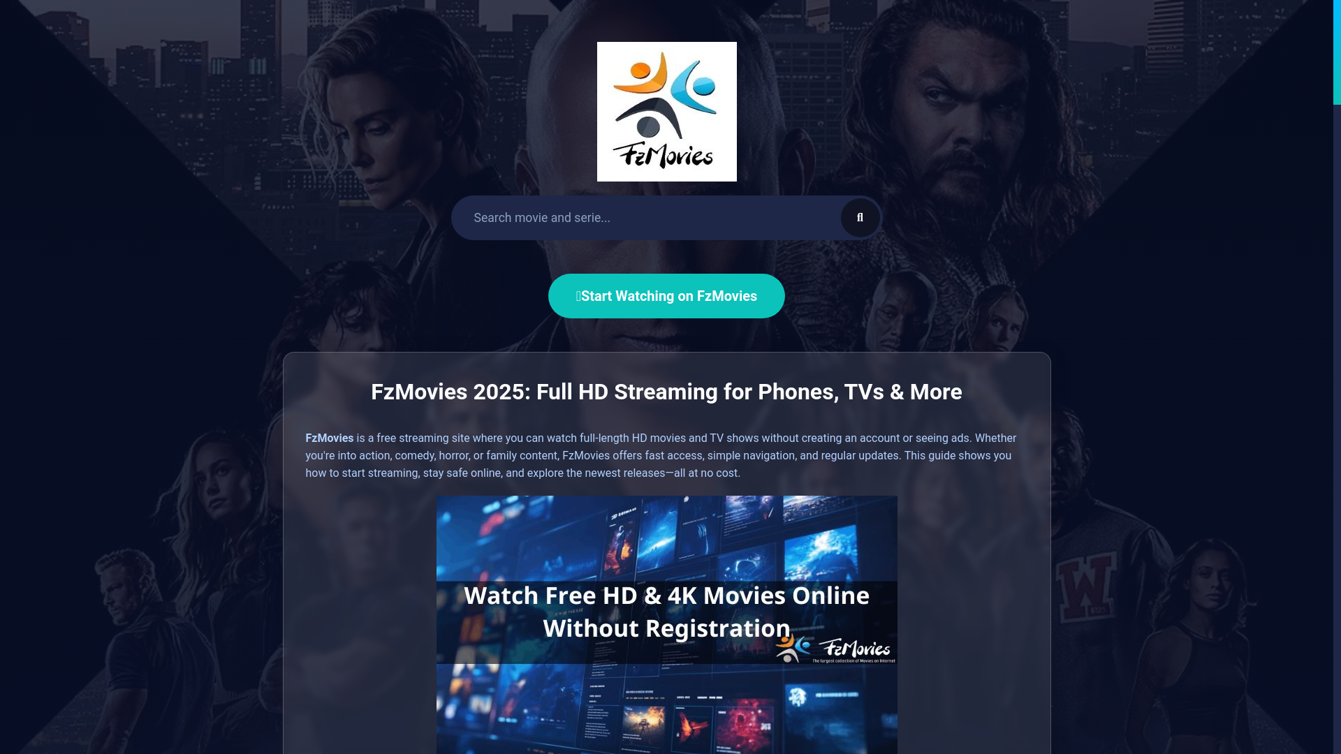 website screenshot of https://fzmovies-t2.pages.dev/