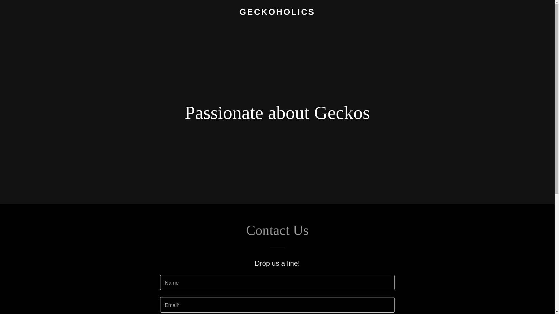 website screenshot of https://geckoholics.com/