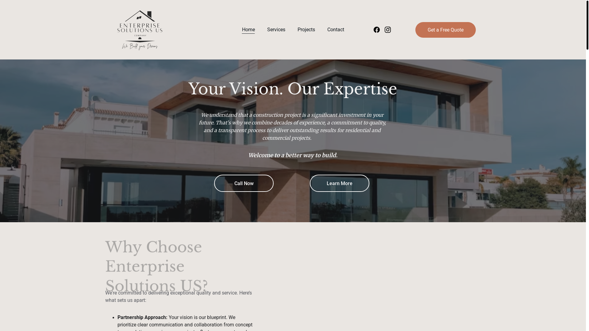 website screenshot of https://enterprisesolutionsus.com/