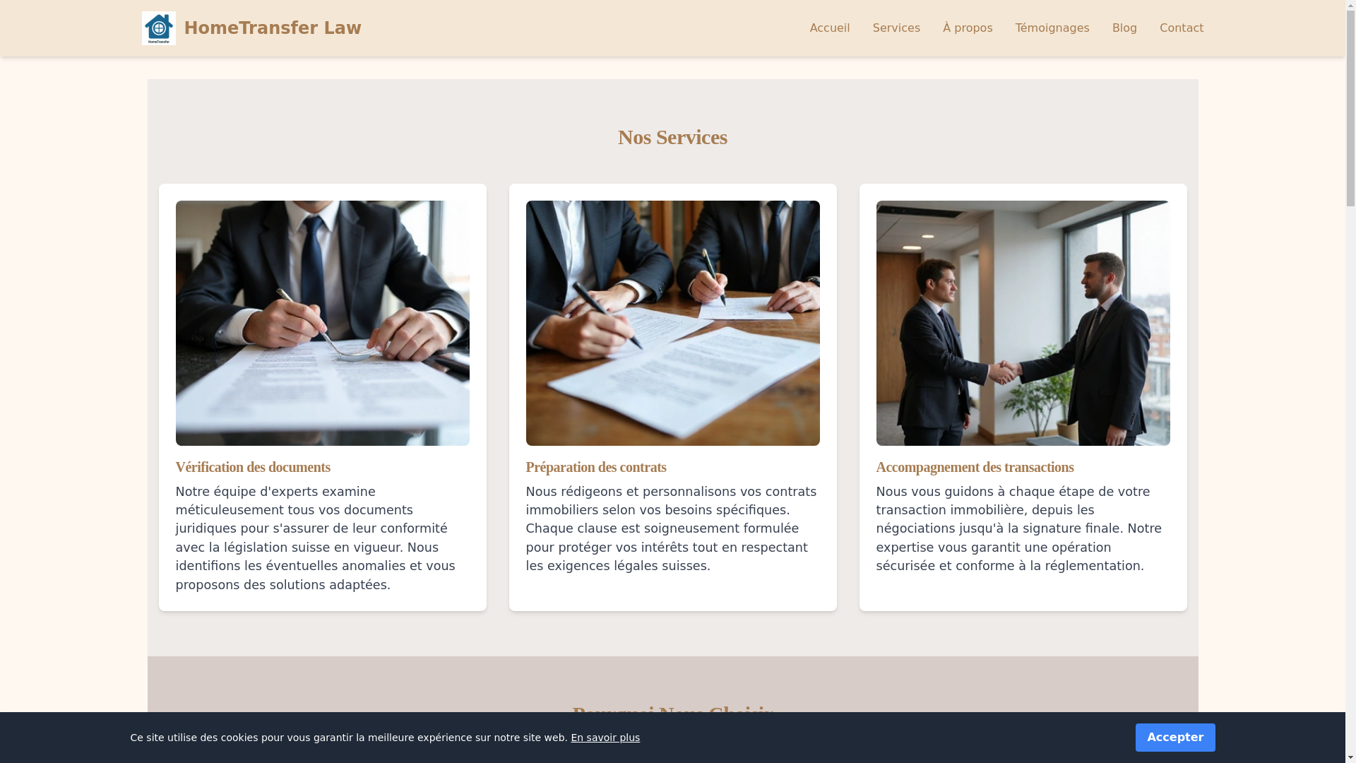 website screenshot of https://hometranslaw.biz/